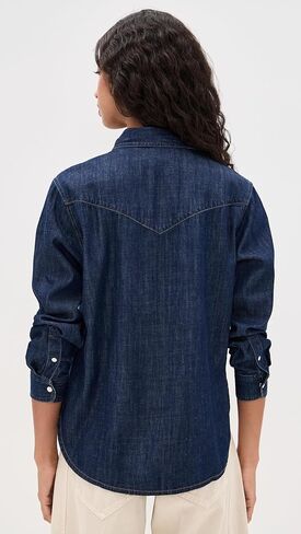 Madewell Women's Denim Oversized Western Shirt in Saudi Arabia