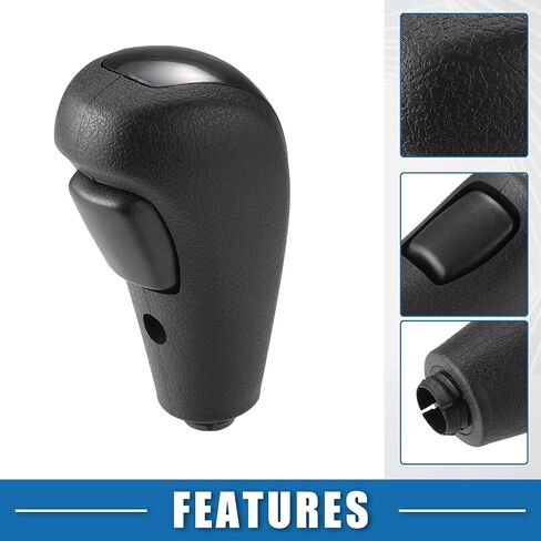 Auto Gear Shift Knob Handle with Button Automatic Transmission Shift Knob for Ford Focus 2005-2012 ABS Black in Saudi Arabia