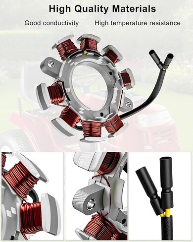 مجموعة ملف الشحن المولد الجزء الثابت المناسب لجزازة العشب MTD Yard Cub Cadet 13A2775S000 13B226JD099 4P90HU 4P90JUE بعض النماذج تحل محل 951-12224 751-12224 in Saudi Arabia