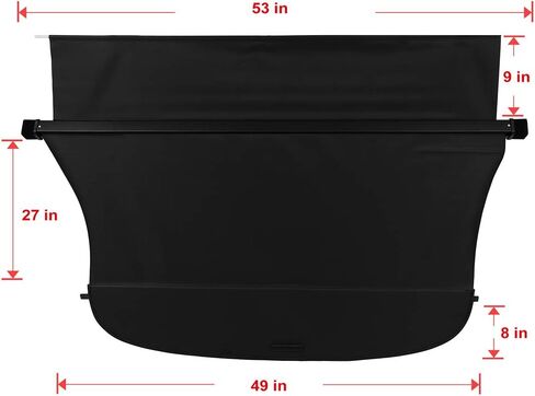 ECCPP Cargo Cover 2015-2019 for Subaru Outback Flexible Retractable Rear Trunk Cover Shade Luggage Tonneau Security Cover in Saudi Arabia
