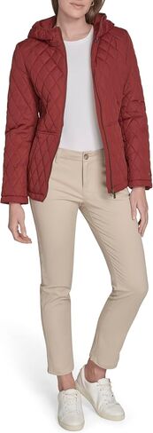 Tommy Hilfiger womens Long Sleeve Zip Up Essential Quilted Jacket in Saudi Arabia