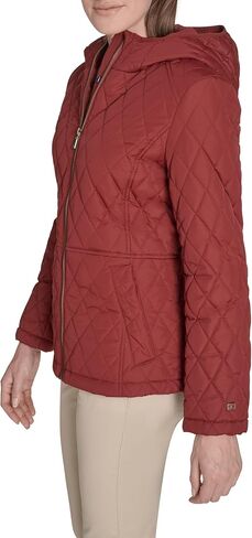 Tommy Hilfiger womens Long Sleeve Zip Up Essential Quilted Jacket in Saudi Arabia