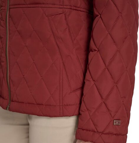 Tommy Hilfiger womens Long Sleeve Zip Up Essential Quilted Jacket in Saudi Arabia
