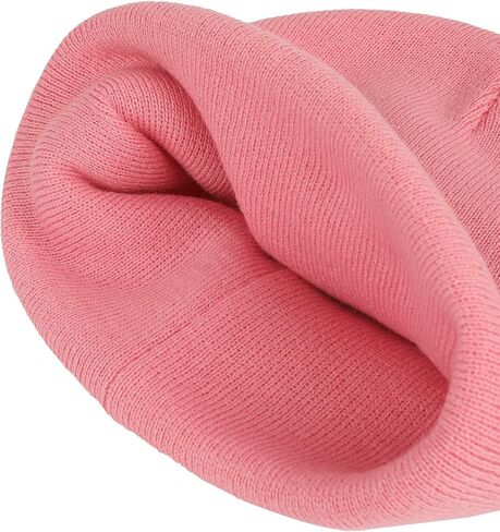 Minnie Mouse Embroidred Black & White Character On Pink Cuff Beanie in Saudi Arabia