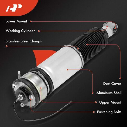 A-Premium Rear Left Air Suspension Strut Shock Absorber Compatible with BMW 745i/745Li 2002-2005, 750i/750Li 2006-2008, 760i 2004-2006, 760Li 2003-2008, Alpina B7 2007-2008, Driver Side in Saudi Arabia
