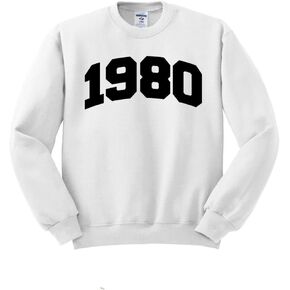 سويت شيرت TeesAndTankYou 1980 College Style للجنسين in Kuwait