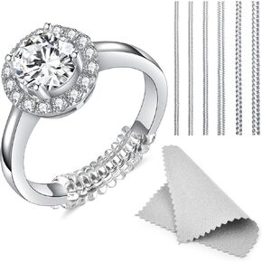 مقاسات الحلقات للحلقات الفضفاضة، واقيات الحلقات للحلقات الفضفاضة تناسب أي حلقات، أداة ضبط حجم الحلقة غير المرئية لا تنزلق ولا تدور (12 قطعة) in Kuwait