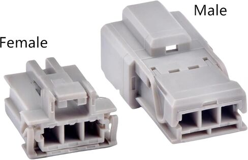 automotive connectors 3 Pin Automotive Connector Turn Signal Tail Lights Reversing Lamp Socket 6098-0241 6098-0242 PB901-03120 easy replacement(Female male with Pin) in Saudi Arabia
