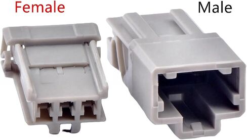 automotive connectors 3 Pin Automotive Connector Turn Signal Tail Lights Reversing Lamp Socket 6098-0241 6098-0242 PB901-03120 easy replacement(Female male with Pin) in Saudi Arabia