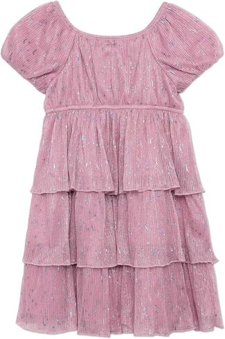 Speechless Girls' Short Sleeve Tiered Party Dress and Headband in Saudi Arabia