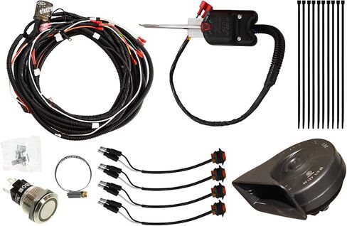 SuperATV Turn Signal Kit for Polaris RZR RZR S 1000 (2016-2020) - (with Steering Column and Dash Horn) - Plug and Play for Easy Installation in Saudi Arabia