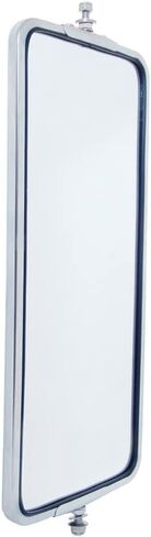United Pacific 86501B 7" x 16" 18LED Stainless Steel West Coast Mirror, 304 Grade, Universal Fitment, 12V LED, 5/16" Studs – Heated – ONE Mirror in Saudi Arabia