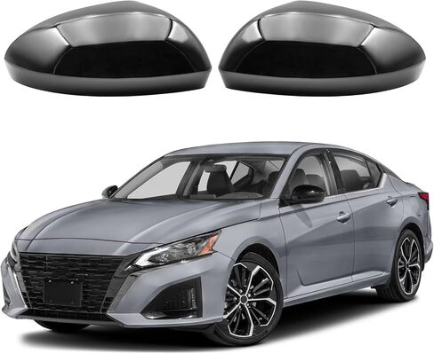 Gloss Black Side Mirror Cover Cap Fits For 2019 2020 2021 2022 2023 2024 2025 Nissan Altima Replace 96374-6CA9A,96373-6CA9A in Saudi Arabia