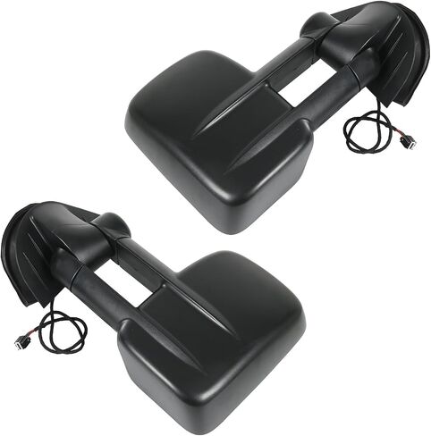 JDMSPEED Pair Tow Mirror Compatible with 2007-2014 Chevy Silverado GMC Sierra 1500 2500HD 3500HD with Power Heated Puddle Light Led Signal Manual Folding Power Adjustable Glass Dual Glass in Saudi Arabia