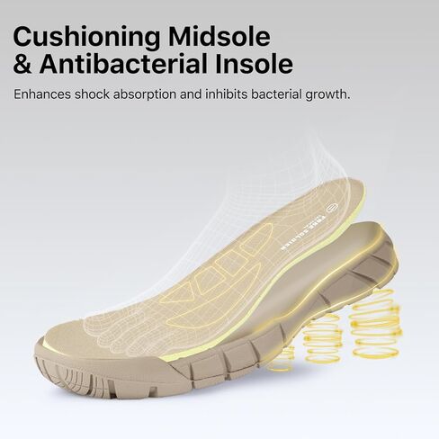 FREE SOLDIER Waterproof Hiking Work Boots Men's Tactical Boots 6 Inches Lightweight Military Boots Breathable Desert Boots(Tan 7.5) in Kuwait