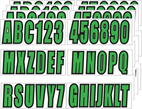 24 Sheets 3 Inch Self Adhesive Vinyl Letters Numbers Stickers for Boat Engine Mailbox House Address Crafts Car Poster Classroom Home Door Window Decor Red in Kuwait