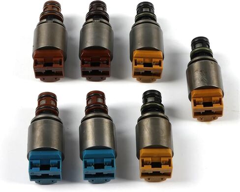 7 قطعة مجموعة الملف اللولبي ناقل الحركة 6HP21 6HP28 1068298046 مجموعة صمامات الملف اللولبي لعلبة التروس الأوتوماتيكية المتوافقة مع BMW المتوافقة مع Audi/Jaguar/Land Rover in Saudi Arabia