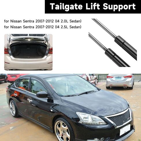 Rear Hatch Tailgate Lift Support Shock Strut Gate Gas Spring - Compatible Nissan Sentra 2007 2008 2009 2010 2011 2012 - Replace Part 84430ET00A Set of 2 in Saudi Arabia