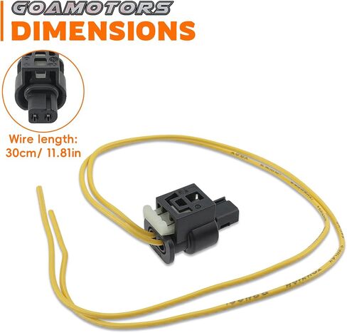 2PCS For Mercedes Benz c250/c300/c350/w204 LED Daytime Running Light Foglight Connector Pigtail 11.8" long in Saudi Arabia