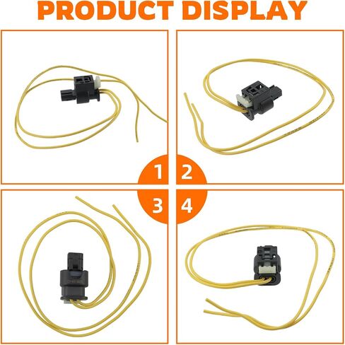 2PCS For Mercedes Benz c250/c300/c350/w204 LED Daytime Running Light Foglight Connector Pigtail 11.8" long in Saudi Arabia
