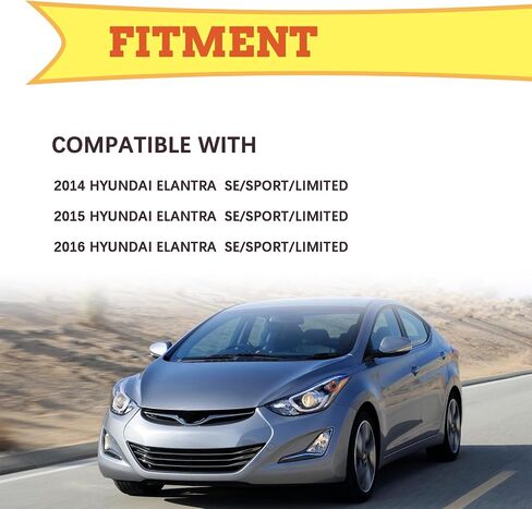 Fog Light Compatible with Hyundai Elantra 2014-2016 Fog Lamp Replace 922023X210 (Right Passenger Side in Saudi Arabia