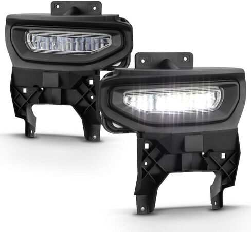 ACANII - For 2016 2017 2018 GMC Sierra 1500 LED Bumper Fog Lights Driving Lamps w/Swith Assembly Driver & Passenger Side in Saudi Arabia
