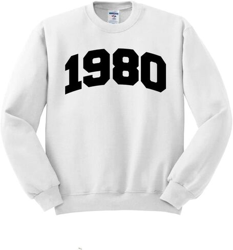 TeesAndTankYou 1980 College Style Sweatshirt Unisex in Kuwait