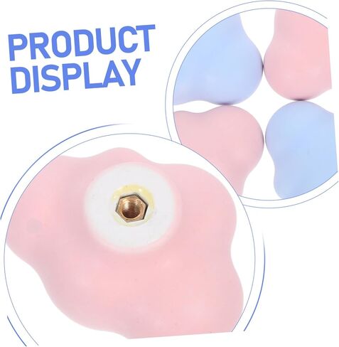 Cabilock 4pcs Cloud Shaped Ceramic Drawer Pulls for Boy Girl Furniture Easy Installation Boy Girl-Friendly Design Pink and Light Blue for Dresser and Cabinet Upgrades in Saudi Arabia