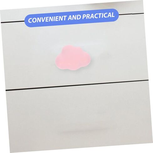 Cabilock 4pcs Cloud Shaped Ceramic Drawer Pulls for Boy Girl Furniture Easy Installation Boy Girl-Friendly Design Pink and Light Blue for Dresser and Cabinet Upgrades in Saudi Arabia
