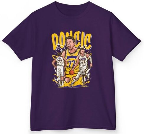 تي شيرت شبابي Luka Doncic بتصميم كرتوني لوس أنجلوس لكرة السلة مقاسات الأطفال in Kuwait