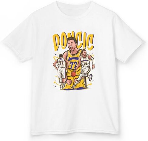 تي شيرت شبابي Luka Doncic بتصميم كرتوني لوس أنجلوس لكرة السلة مقاسات الأطفال in Kuwait