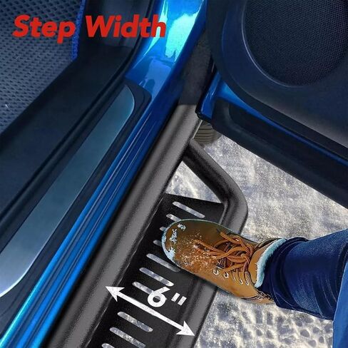 Steel Side Step Nerf Bars Fit for Je*p Wrangler YJ/TJ 2 Door 1987-2006 in Saudi Arabia