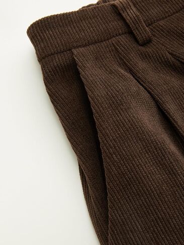 CIDER Womens Wide Leg Corduroy Pants Middle Waist Casual Stylish Trousers in Saudi Arabia