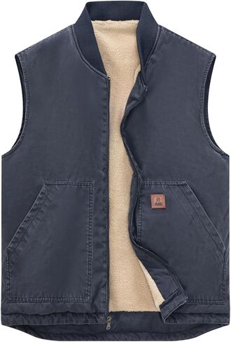 سترة رجالية من القماش الكتاني من Msmsse ملابس خارجية بدون أكمام مع جيوب in Kuwait