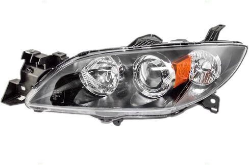 New Drivers Halogen Type Headlight Headlamp Lens Housing 04-09 for Mazda 3 Mazda3 in Saudi Arabia