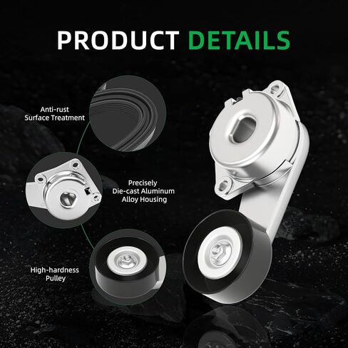 مجموعة شداد حزام القيادة 38274 - لسلسلة Ford E 2002 (E-150/E-250/E-350)، لسلسلة F 2002-2003 (لـ F-150/F-250/F-350)، لـ F-250 F-350 Super Duty 2008-2010، للنزهة 2002-2005، 3 قطع in Saudi Arabia
