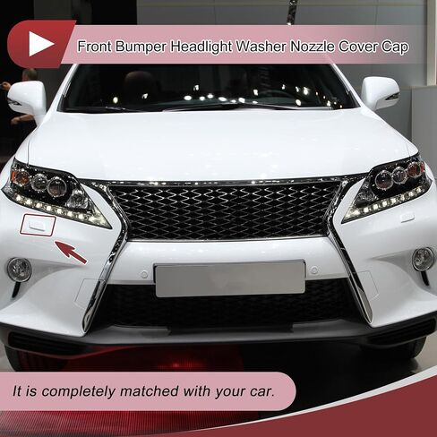 Front Right Bumper Headlight Washer Nozzle Cover Cap No.8535348030A0 Bumper Trim Nozzle Cover for Lexus RX350 2016-2019, for Lexus RX450h 16-19 White in Saudi Arabia