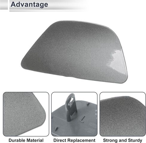 Front Left Side Bumper Headlight Washer Nozzle Cover Cap for BMW 535i GT Strong Durable Bumper Trim Nozzle Cover No.51117332669 Unpainted 1 Pcs in Saudi Arabia