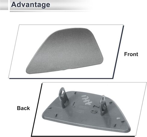 Front Left Side Bumper Headlight Washer Nozzle Cover Cap for BMW 535i GT Strong Durable Bumper Trim Nozzle Cover No.51117332669 Unpainted 1 Pcs in Saudi Arabia