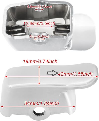 Motorcycle Turn Signal Switch Extension Cap Fit for Harley Softail Dyna Fatboy Sportster XL 883 1200 Chrome in Saudi Arabia