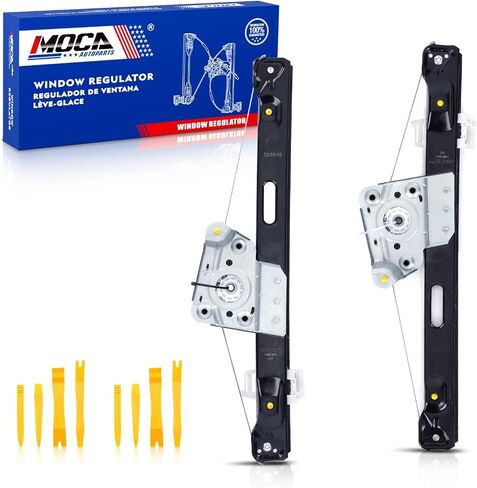 MOCA 2 Pcs Rear Power Window Regulator (Regulator Only, Without Motor) Compatible with 2006-2011 for BMW 323i E90, 2007-2012 for BMW 328i E91, 2007-2011 for BMW 335i E90, 2008-2011 for BMW M3 E90 in Saudi Arabia