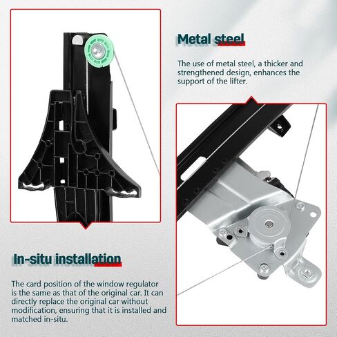 FINDAUTO Power Window Regulator Rear Right Passenger Side fit for 2011-2014 for Buick Regal 751-545 Window Regulator and Motor Assembly and Motor in Saudi Arabia