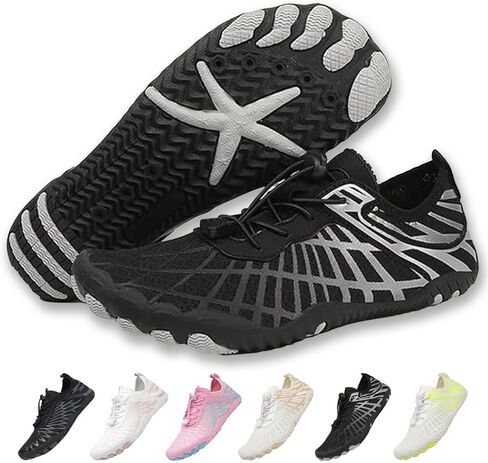 Barefoot Shoes for Women & Men, Grounded Walking Hiking Barefoot Shoes, Wide Toe Box Non-Slip Water Athletic Footwear, Comfortable Vitality Barefoot Footwear, Trail Running Sneakers Unisex in Saudi Arabia