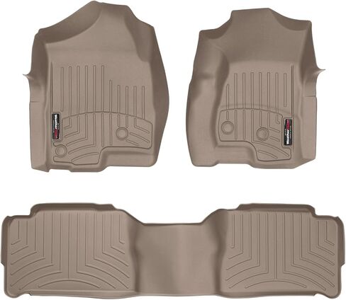 WeatherTech Custom Fit FloorLiners for Escalade, Tahoe, Yukon - 1st & 2nd Row (45003-1-2), Tan in Saudi Arabia