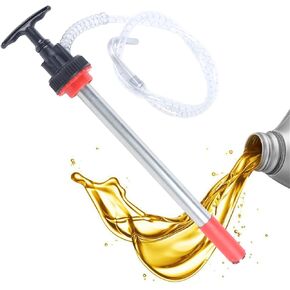 Manual Push Oil Pump, Fluid Transfer Pump, 5 Gallon Bucket Pump Portable Liquid Pump with 50" Long * 0.47"Diameter Flexible Hose and Nozzle in Kuwait