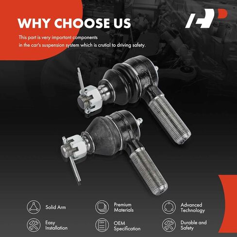 A-Premium 2 x Front Outer Tie Rod Ends, Compatible with Chevrolet W3500 W4500 W5500 W5500HD Tiltmaster & GMC W3500 Forward, W4500 Forward, W5500 Forward, W5500HD Forward & Isuzu NPR, NPR HD, NQR, NRR in Saudi Arabia
