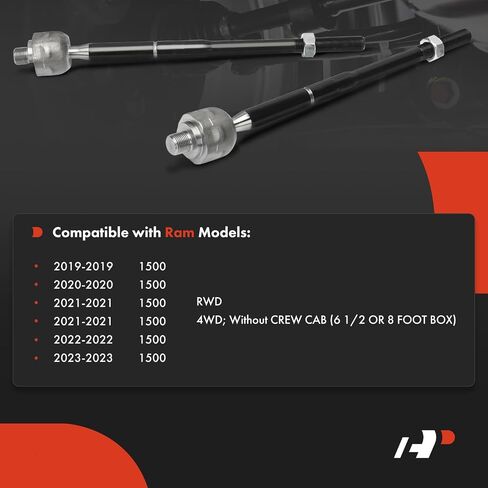 A-Premium 2 x Front Inner Tie Rod Ends, Compatible with Ram 1500 2019 2020 2021 2022 2023 in Saudi Arabia
