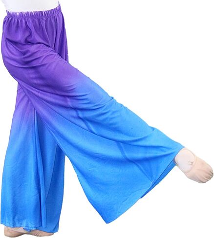 Danzcue Womens Watercolor Celebration of Spirit Palazzo Pants for Praise Dance in Saudi Arabia