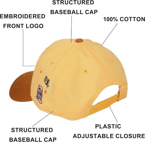Winnie The Pooh Toothbrush Embroidery Cotton Twill B2 Ball Cap Traditional Adjustable in Saudi Arabia