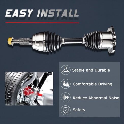 ALLCOMBO [AWD 6-Lug] CV المحور الأمامي للسائق أو جانب الركاب لعام 2002 2003 2004 2005 2006 شيفروليه أفالانش 1500 كاديلاك إسكاليد، لاستبدال تشيفي سيلفرادو سوبربان جي إم سي سييرا يوكون XL 1500 in Saudi Arabia